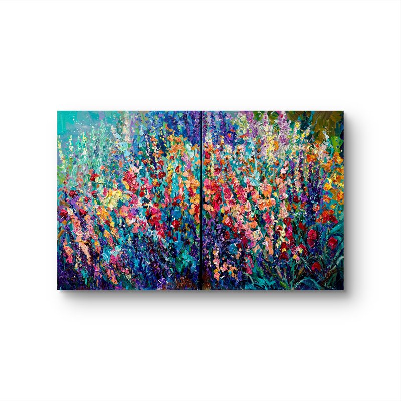 In Bloom, In Thought 1 (Set Of Two) Acrylic 16X20 Each